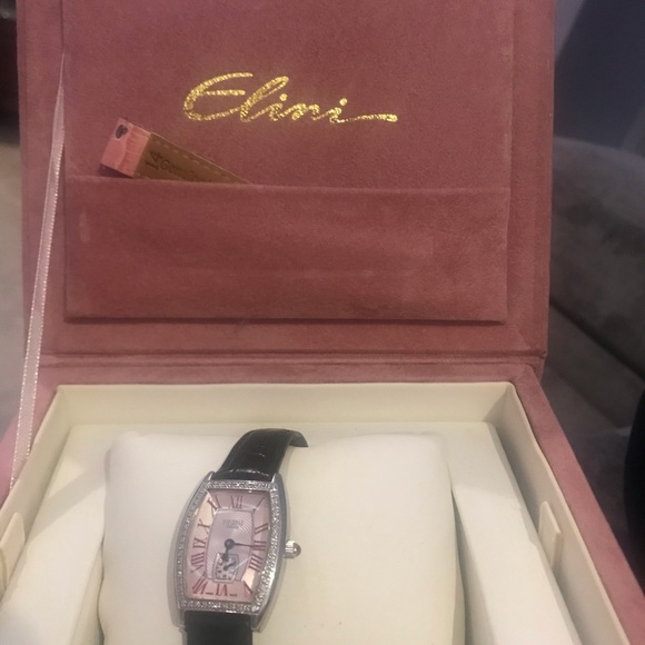 Vintage Watch White Face with diamonds - Picture 3 of 4